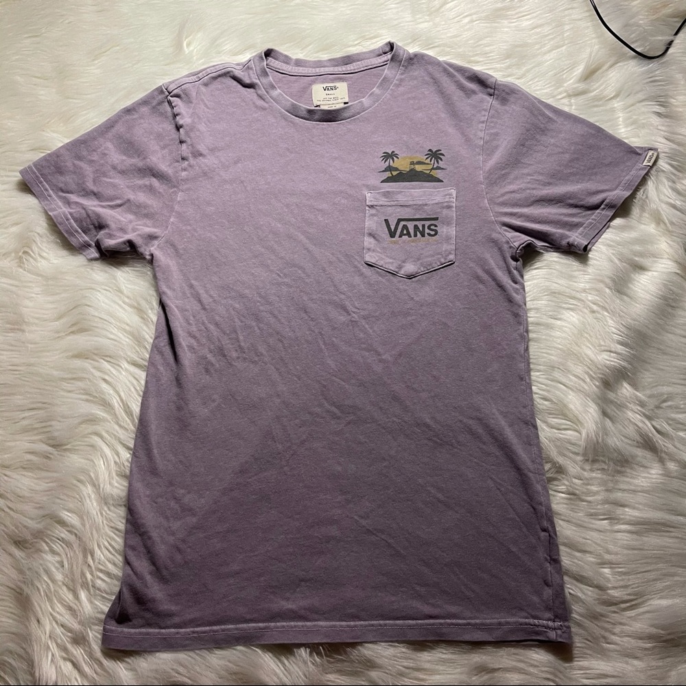 Vans purple lilac graphic tee